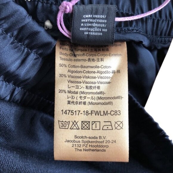 Scotch & Soda Women’s Track Pants XS NWT Black Copper Striped Pant - Picture 10 of 14